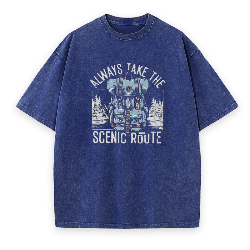 Always Take The Scenic Route Unisex Tee
