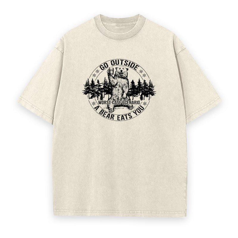 Go Outside Camping Unisex Tee