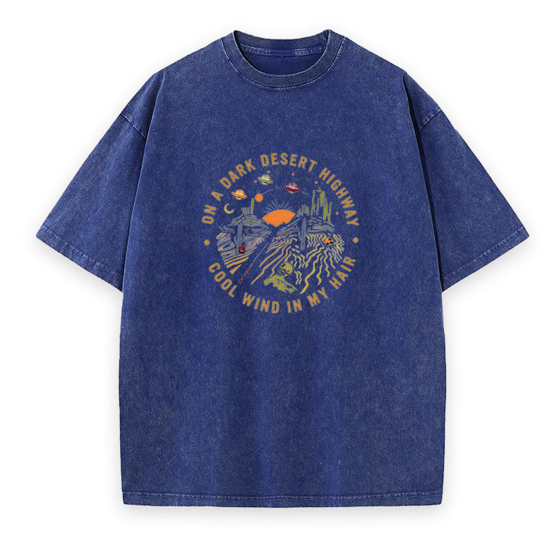 On A Dark Desert Highway Unisex Tee