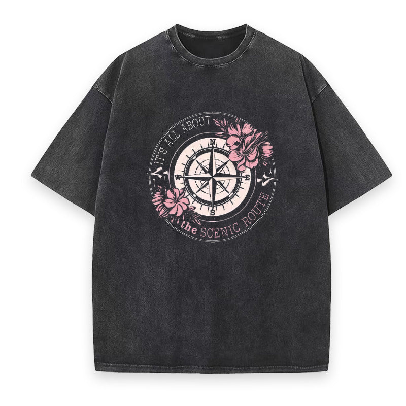 Scenic Route Compass Unisex Tee