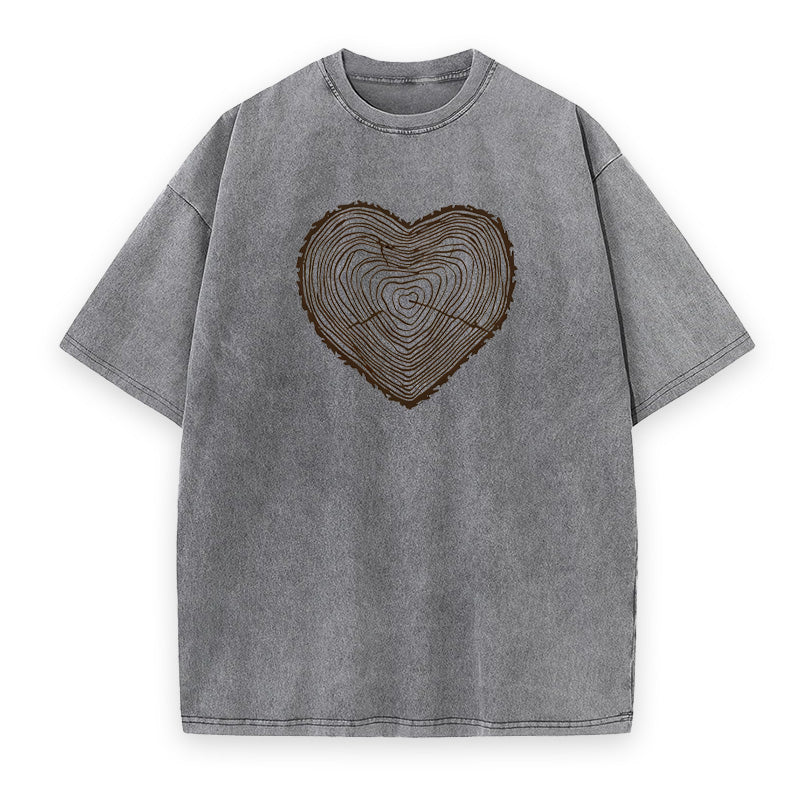 Tree Rings Heart Unisex Tee