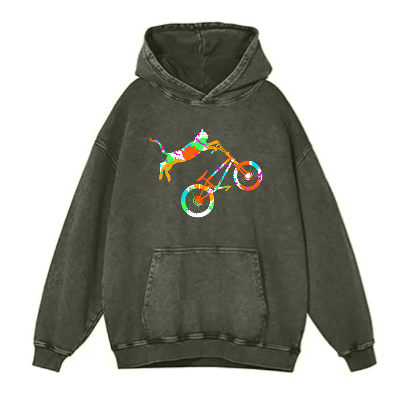 Where the Cat Rides Free hoodies