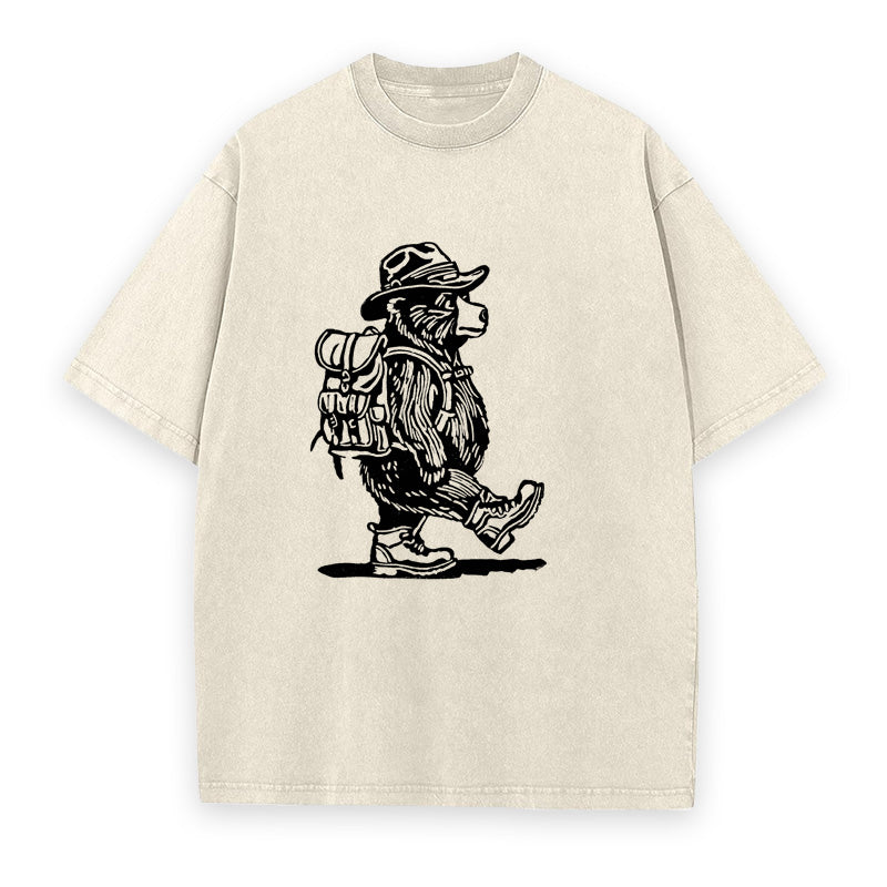 Hiking Bear Unisex Tee