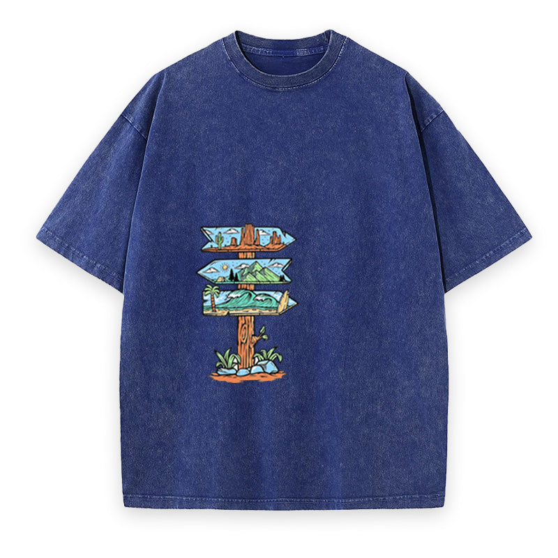 Adventure Signpost Unisex Tee