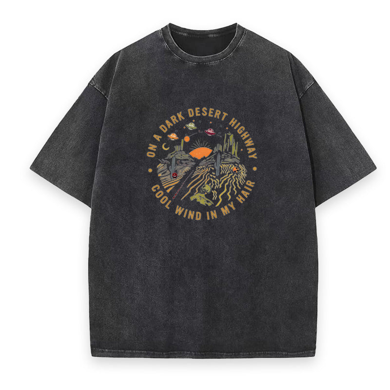 On A Dark Desert Highway Unisex Tee