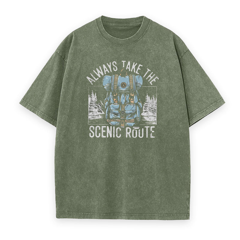 Always Take The Scenic Route Unisex Tee