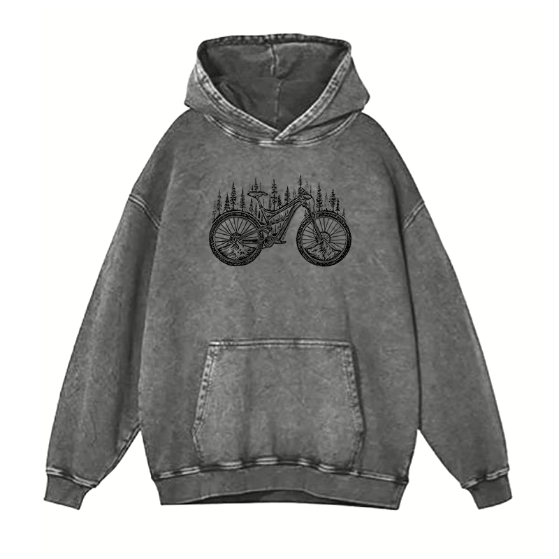 Forested Bicycle hoodies