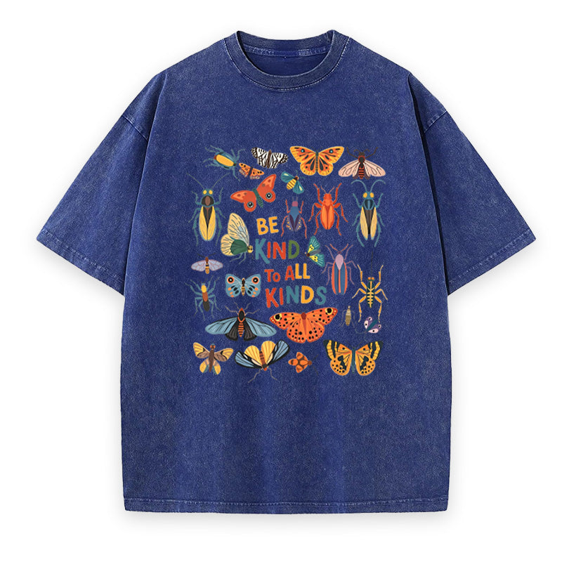 Be Kind to All Kinds Insect Bug Butterfly Unisex Tee