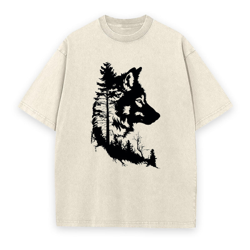 Tree Wolf Head Unisex Tee