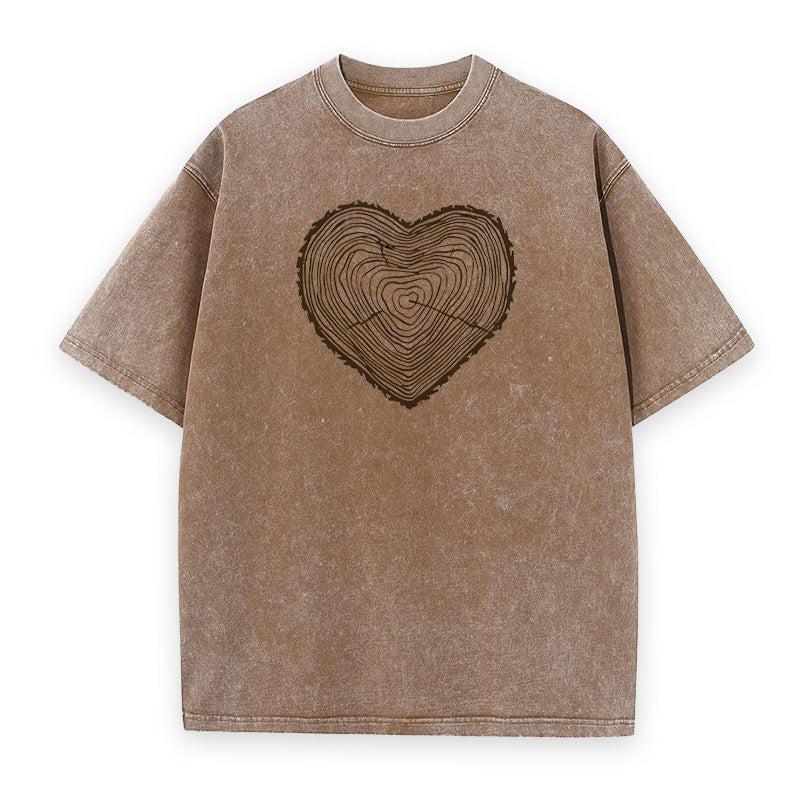 Tree Rings Heart Unisex Tee
