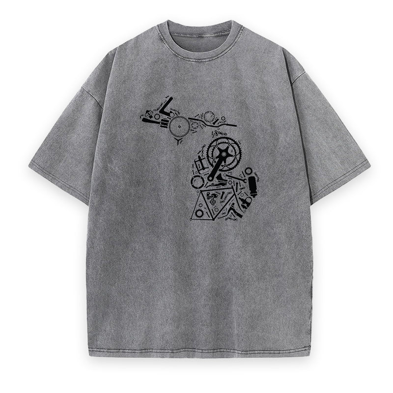 Bike Components Breakdown Unisex Tee