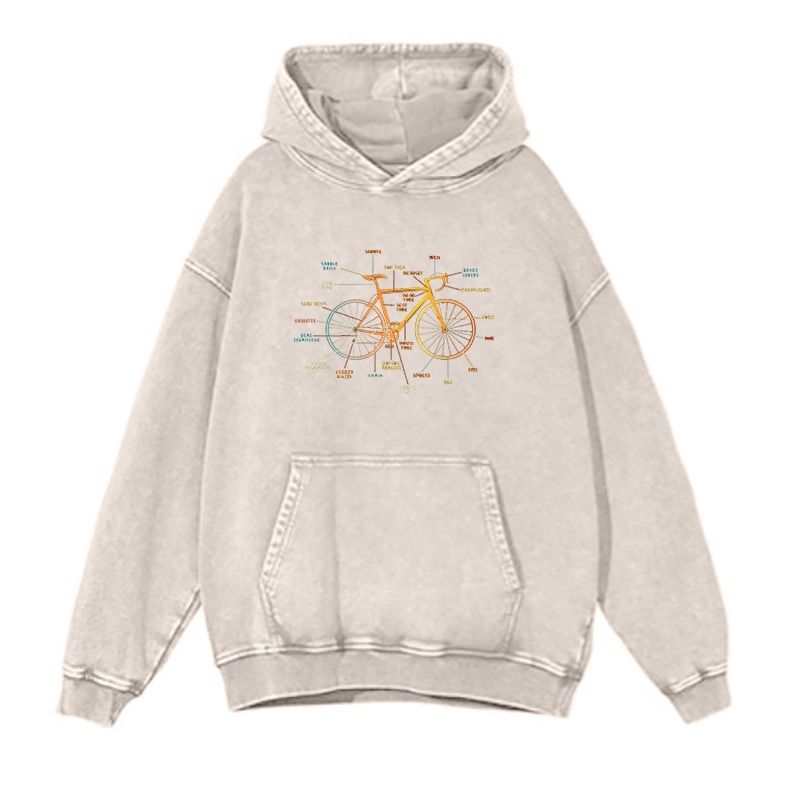 Bike Parts Overview hoodies