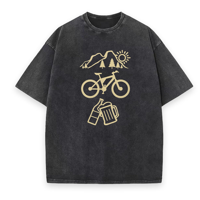 Mountain Bike And Beer Tee