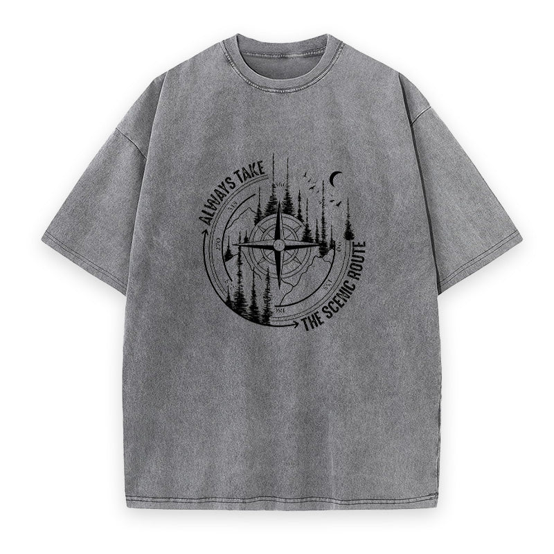 Always Take The Scenic Route Unisex Tee
