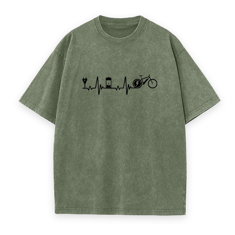 Heartbeat E-Bike Unisex Tee