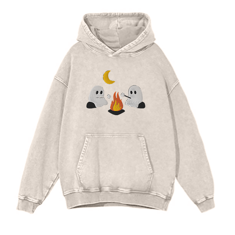 Cute Ghosts Camping hoodies