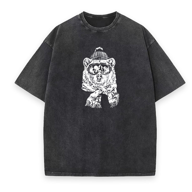 Bear Wearing Ski Googles Unisex Tee