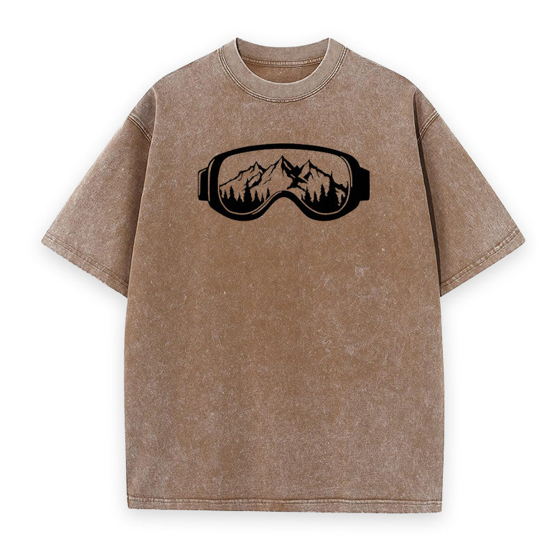Ski Goggles & Mountain Unisex Tee