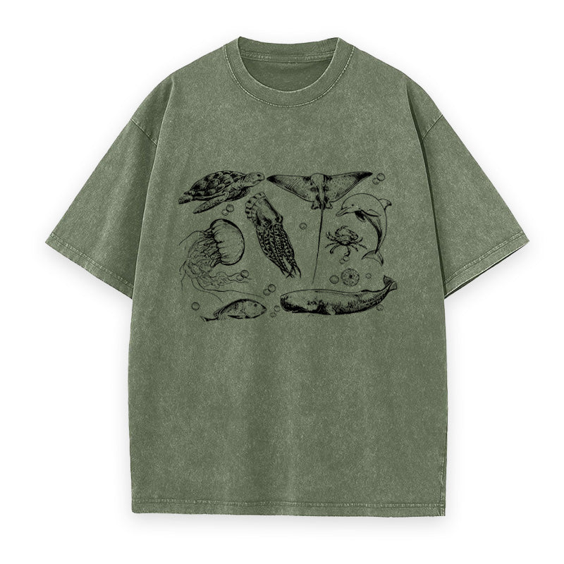 Ocean Creatures Unisex Tee
