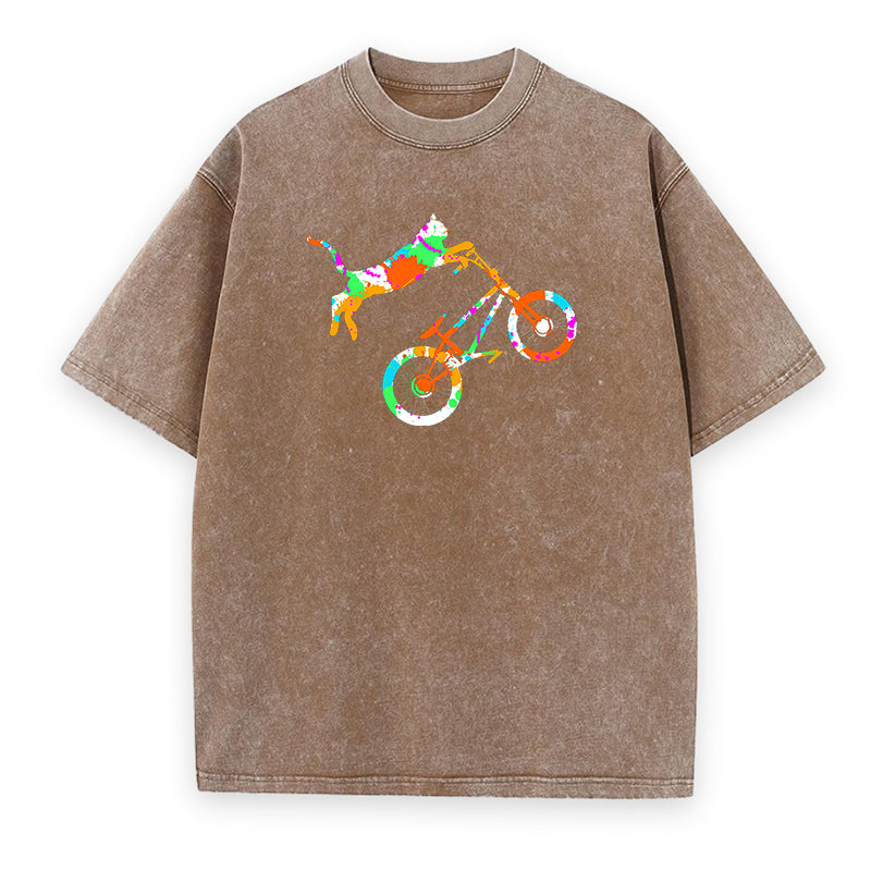 Where the Cat Rides Free Unisex Tee