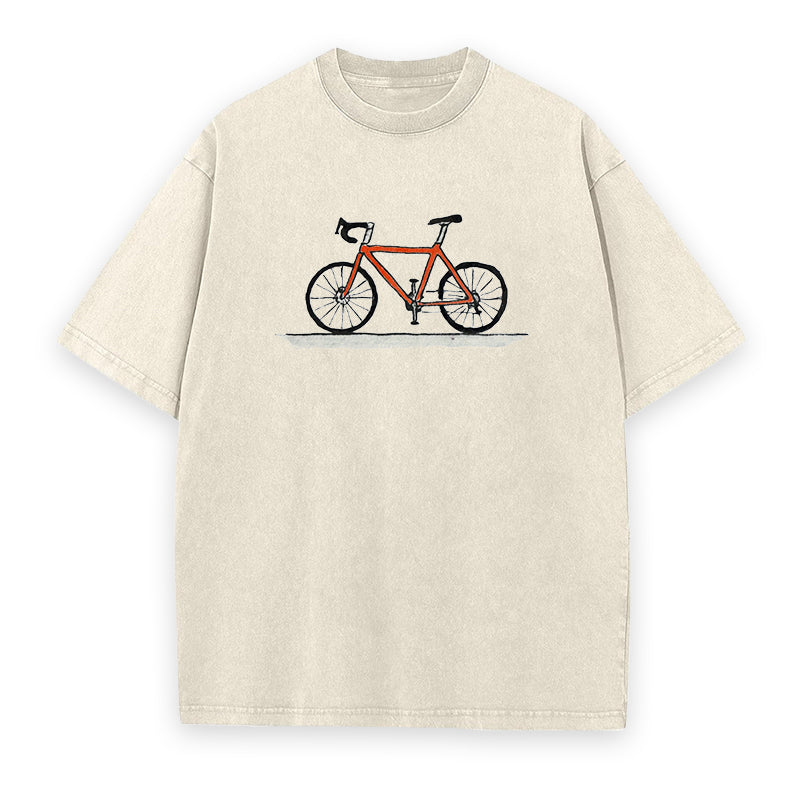Red road bike Tee