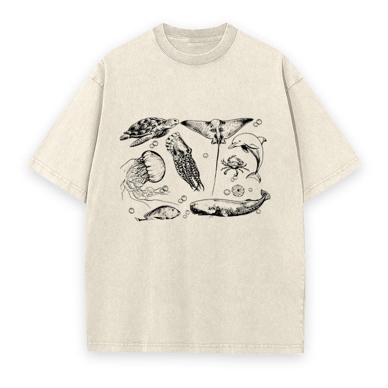 Ocean Creatures Unisex Tee