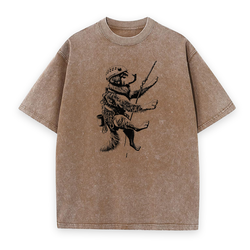 Rock Climbing Dog Unisex Tee