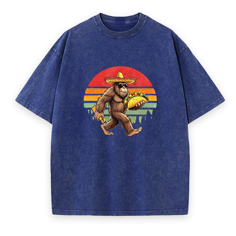 Retro Bigfoot Taco Unisex Tee