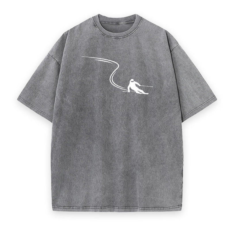 Skiing Lines Unisex Tee