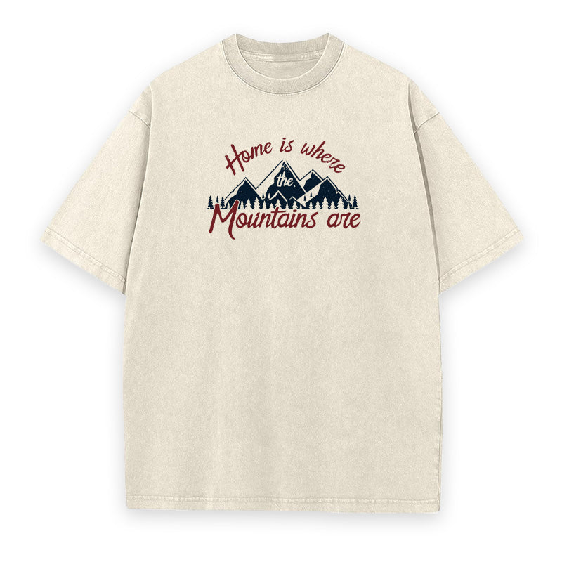 Home Is Where The Mountains Are Unisex Tee