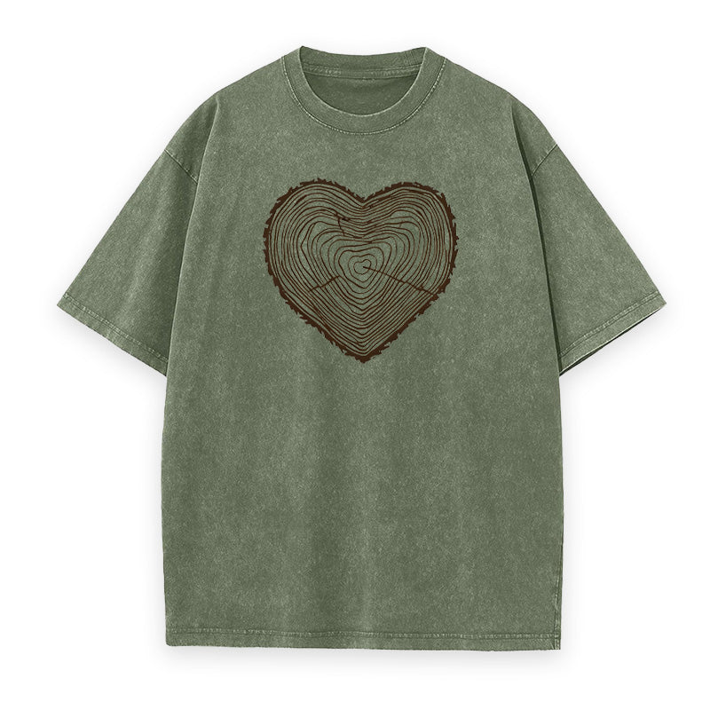 Tree Rings Heart Unisex Tee