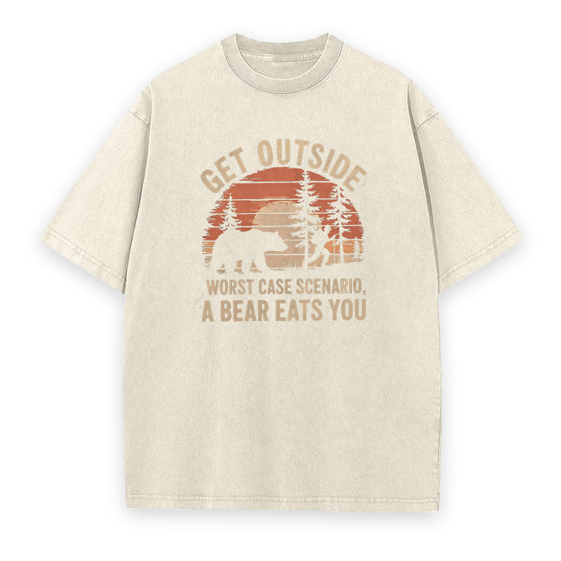 Go Outside Worst Case Scenario Unisex Tee