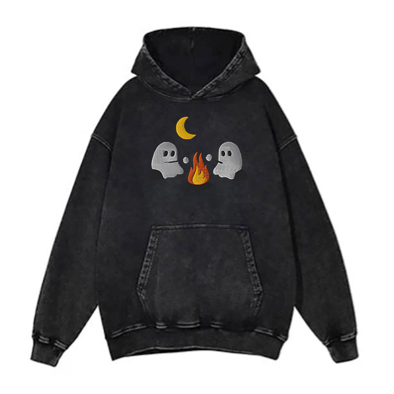 Cute Ghosts Camping hoodies