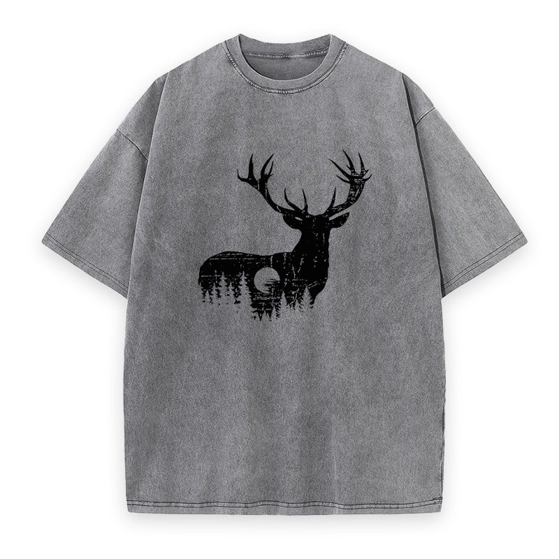 Deer Outdoor Scene Unisex Tee