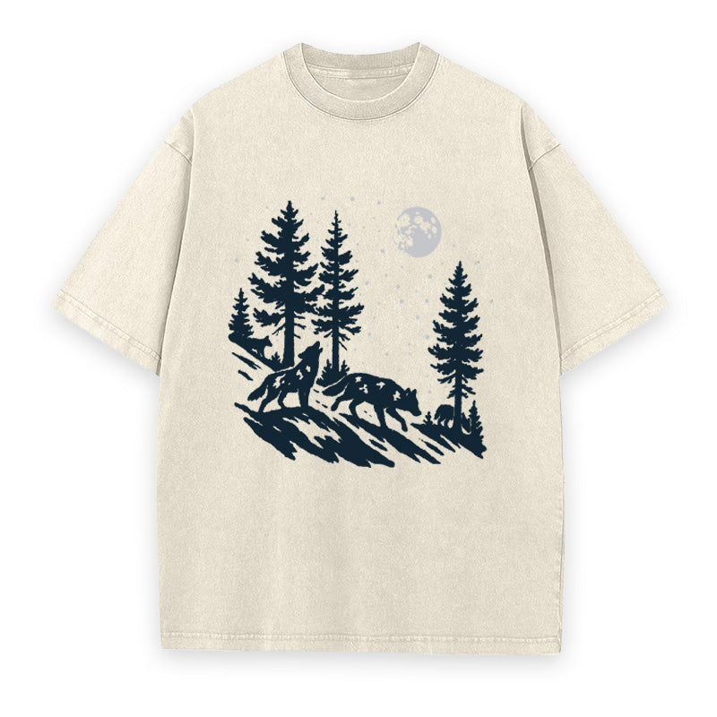 Moonlit Wolf Pack Unisex Tee