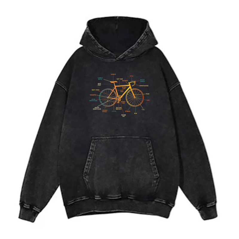 Bike Parts Overview hoodies