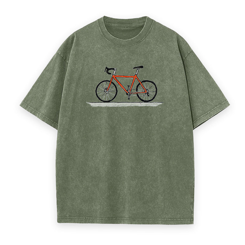 Red road bike Tee