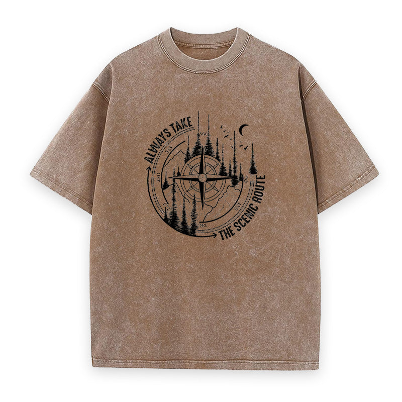 Always Take The Scenic Route Unisex Tee