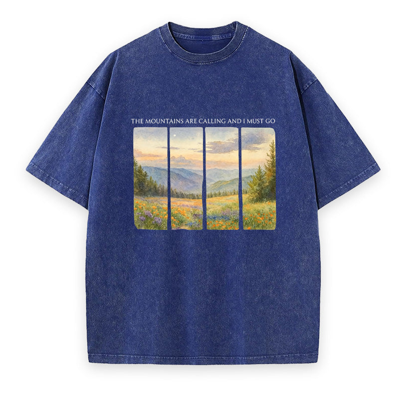 The Mountains Are Calling and I Must Go Unisex Tee