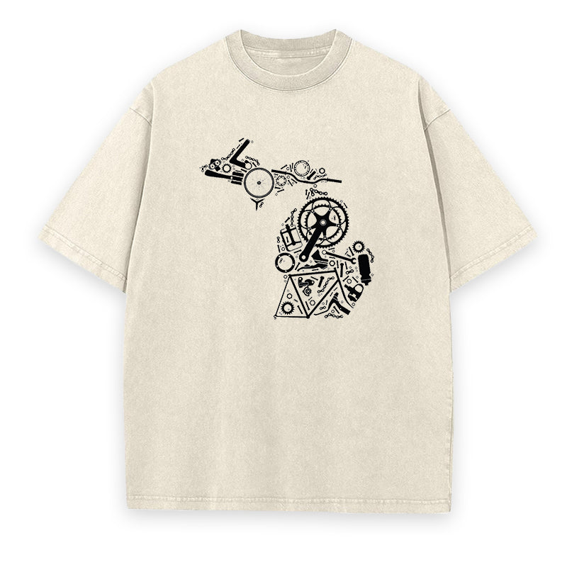 Bike Components Breakdown Unisex Tee