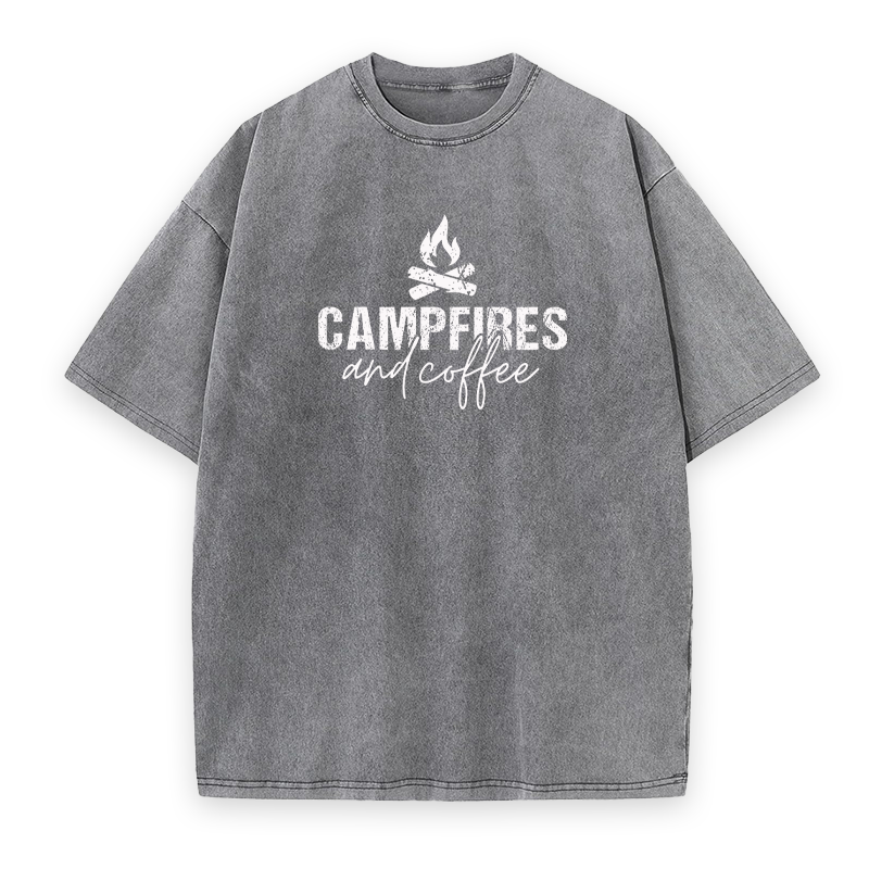 Campfires & Coffee Unisex Tee