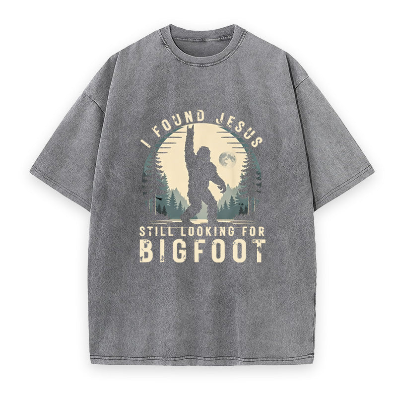 Found Jesus Still Hunting Bigfoot Unisex Tee