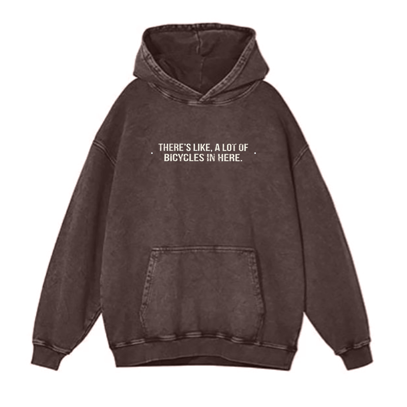 Theres like a lot of bicycles in here hoodies
