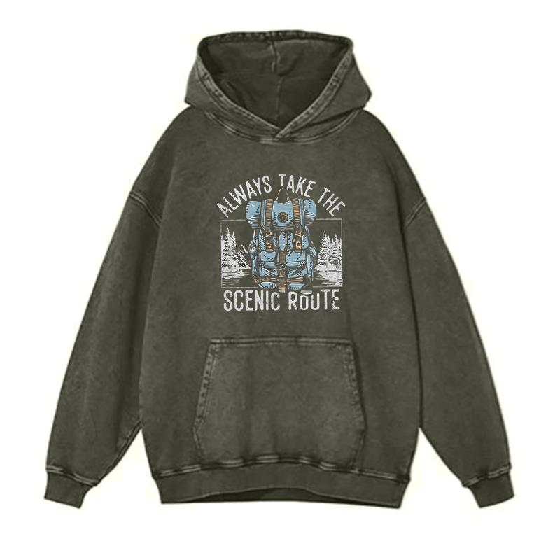 Always Take The Scenic Route hoodies