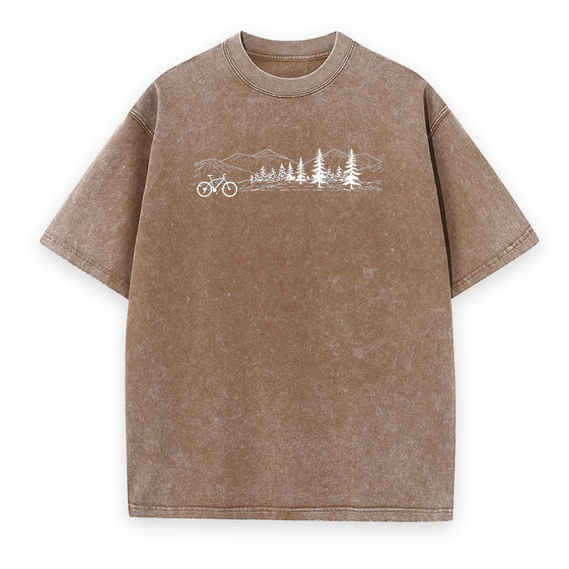 Pedal to the Peaks and Pines Unisex Tee