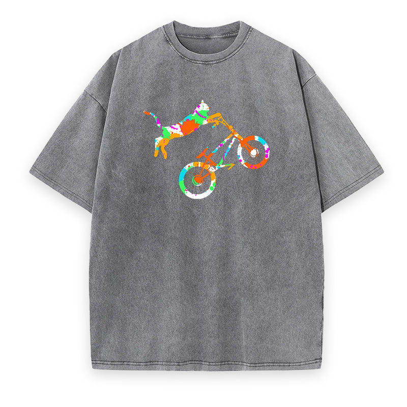 Where the Cat Rides Free Unisex Tee