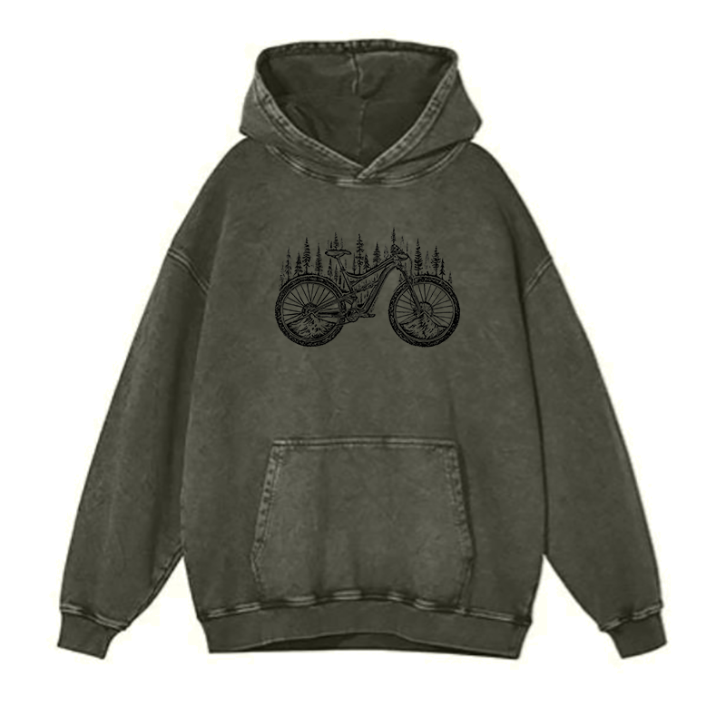 Forested Bicycle hoodies