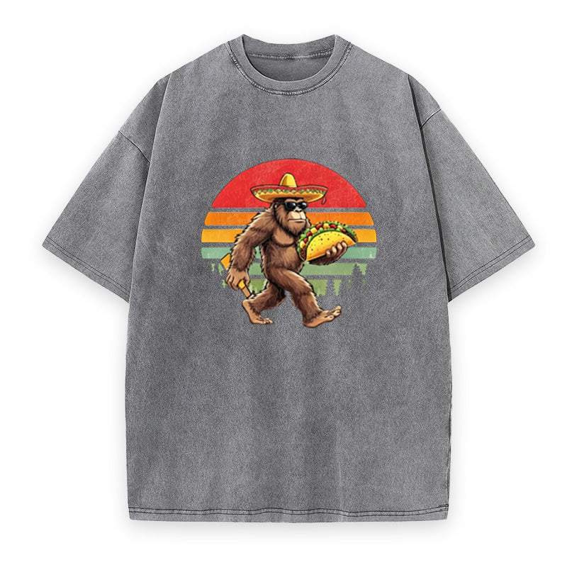 Retro Bigfoot Taco Unisex Tee