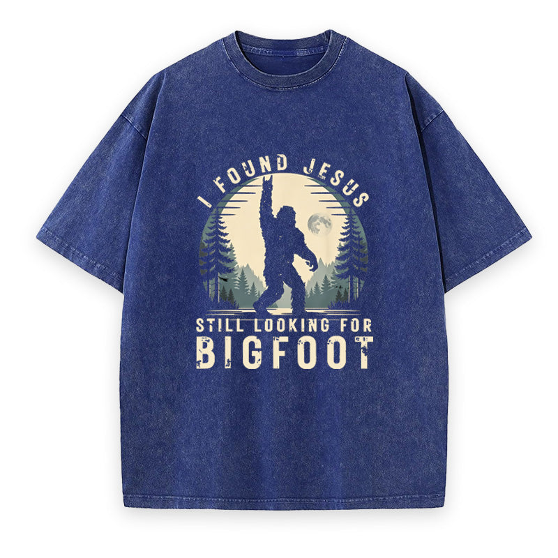Found Jesus Still Hunting Bigfoot Unisex Tee