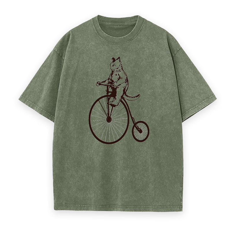 Cat On Bike Unisex Tee